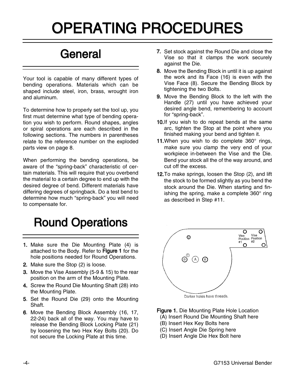 Gge en ne erra all, Rro ou un nd d o op pe erra attiio on ns s | Grizzly G7153 User Manual | Page 5 / 11
