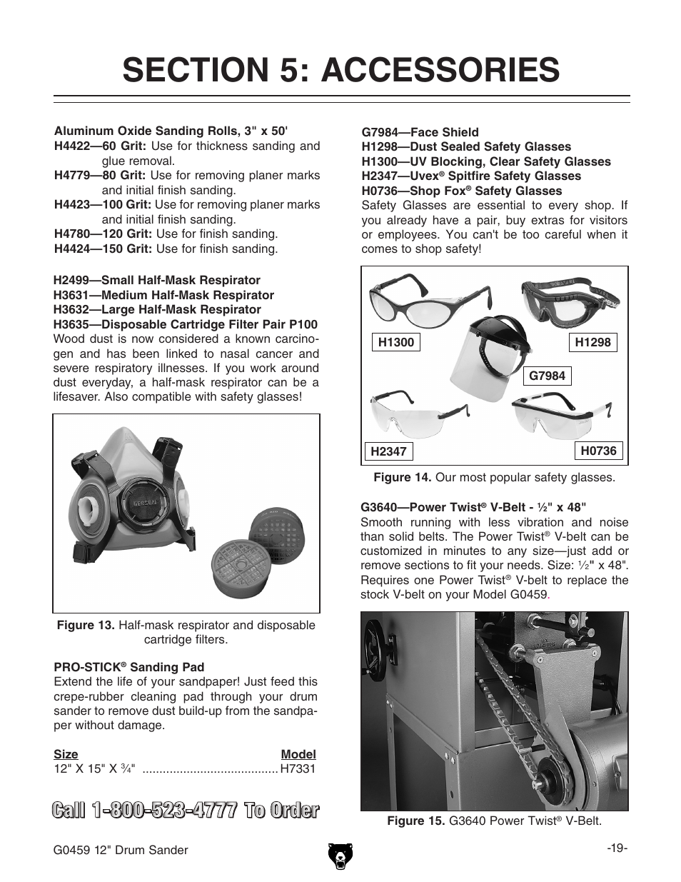 Grizzly G0459 User Manual | Page 21 / 52