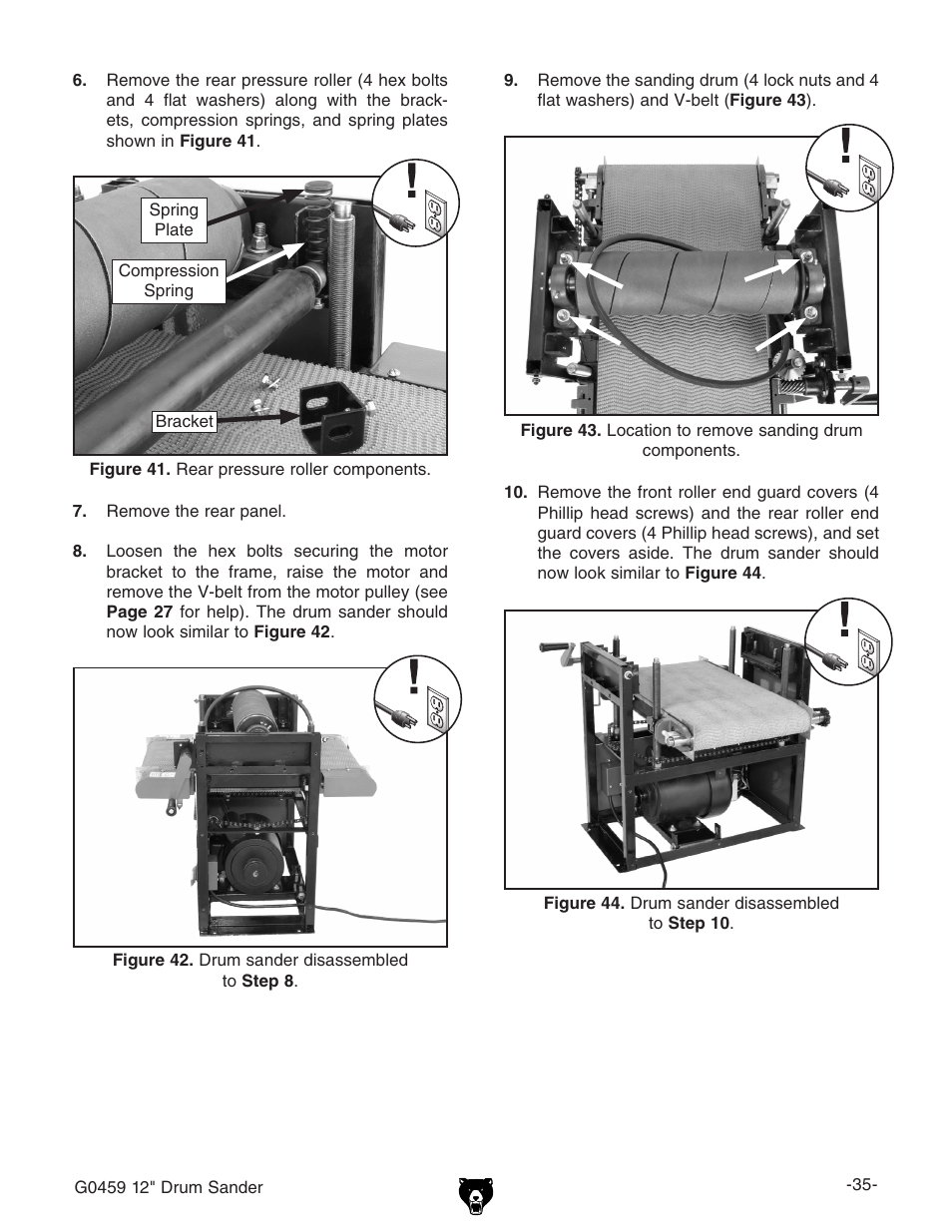 Grizzly G0459 User Manual | Page 37 / 52
