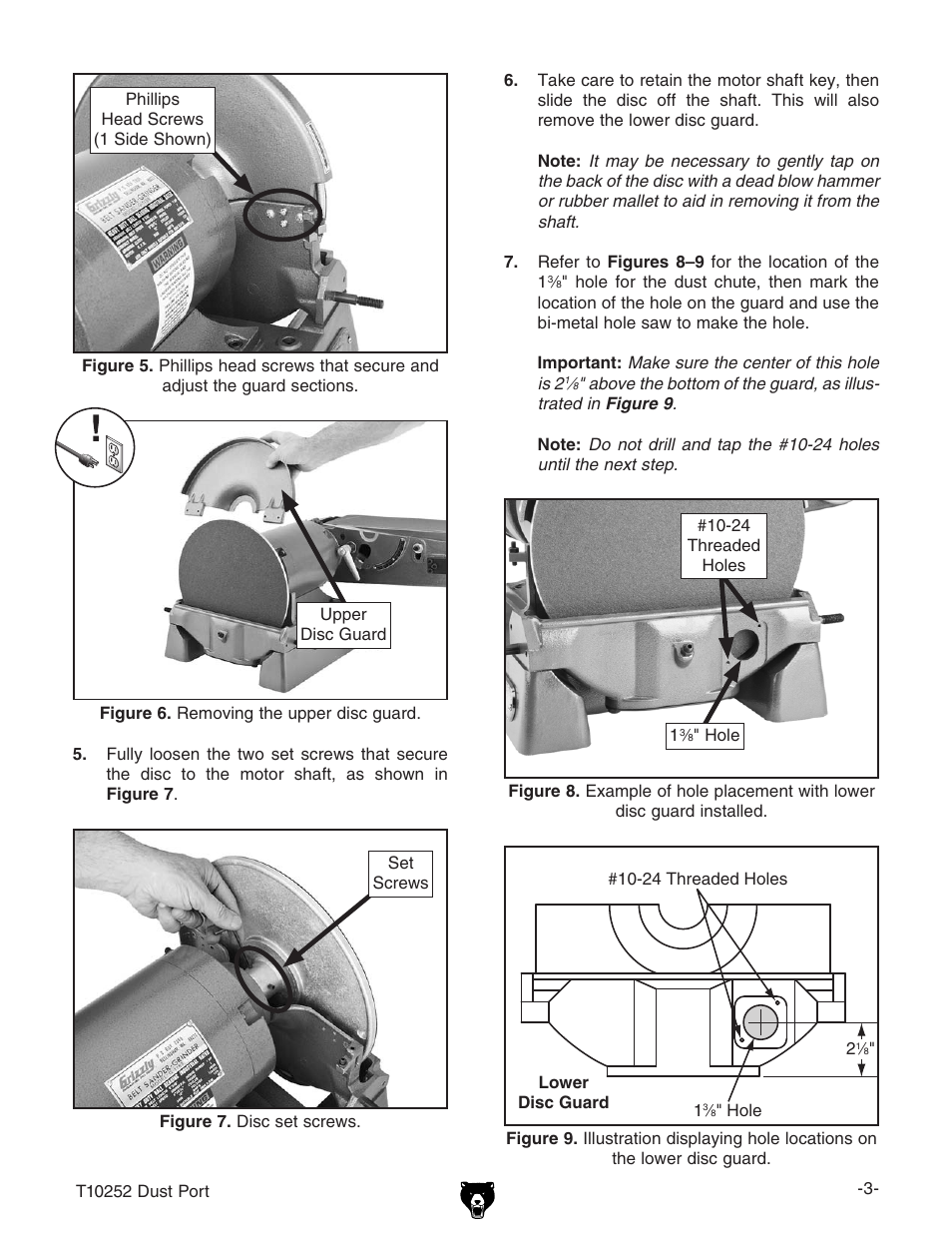 Grizzly T10252 User Manual | Page 3 / 4