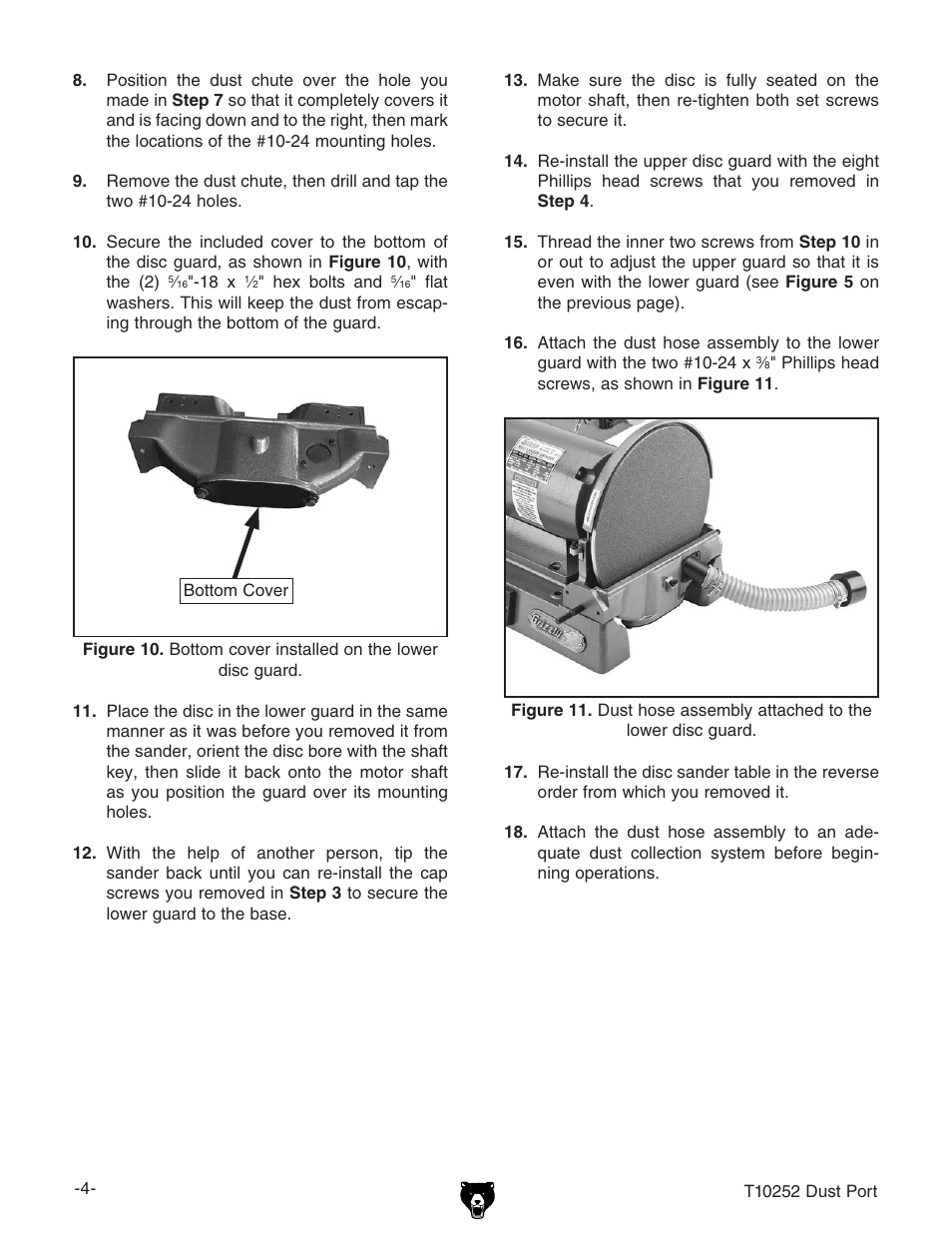 Grizzly T10252 User Manual | Page 4 / 4