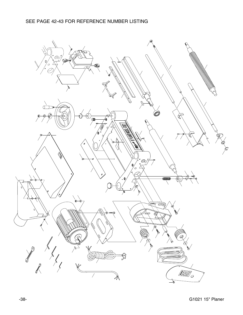 Grizzly G1021 User Manual | Page 38 / 45