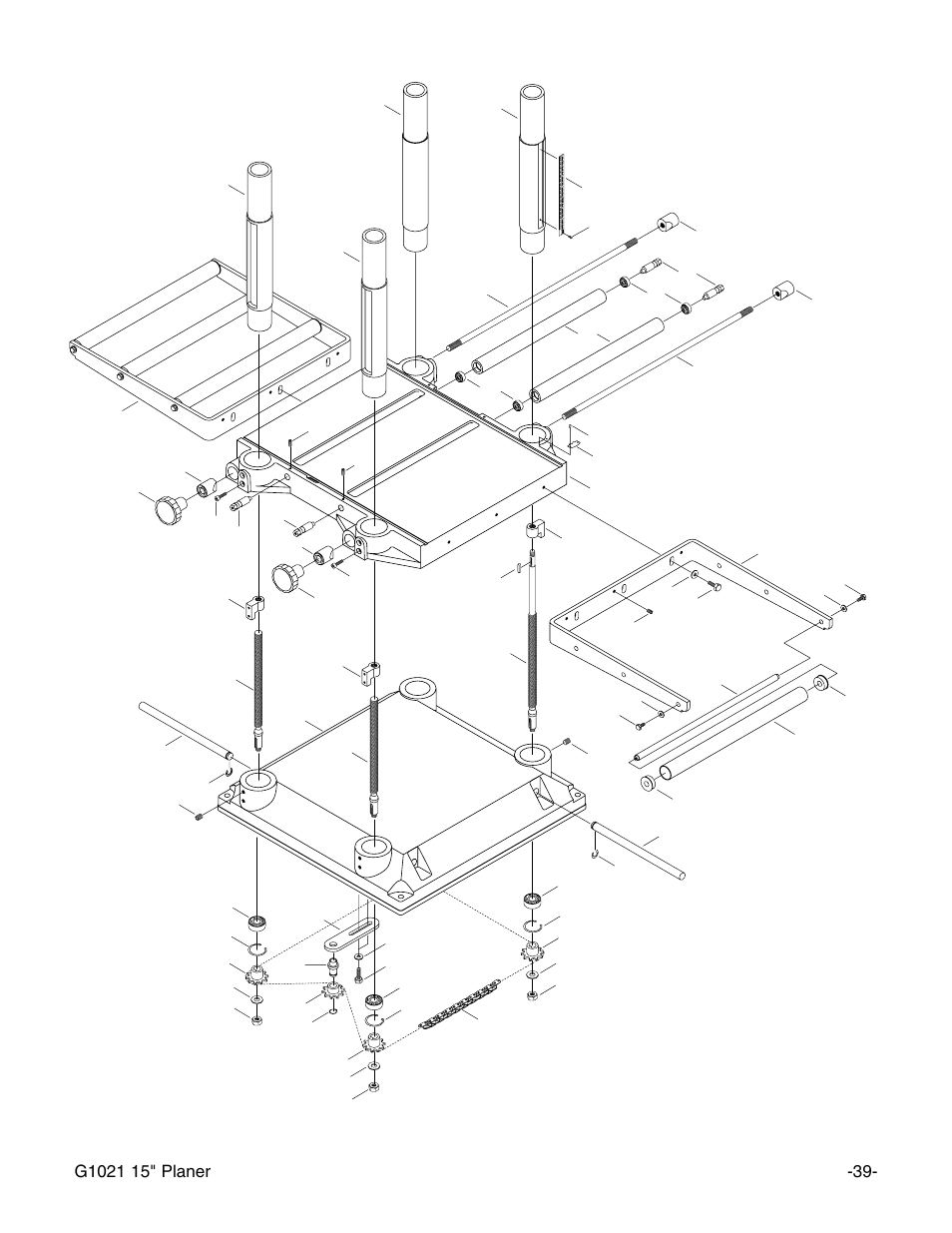 Grizzly G1021 User Manual | Page 39 / 45