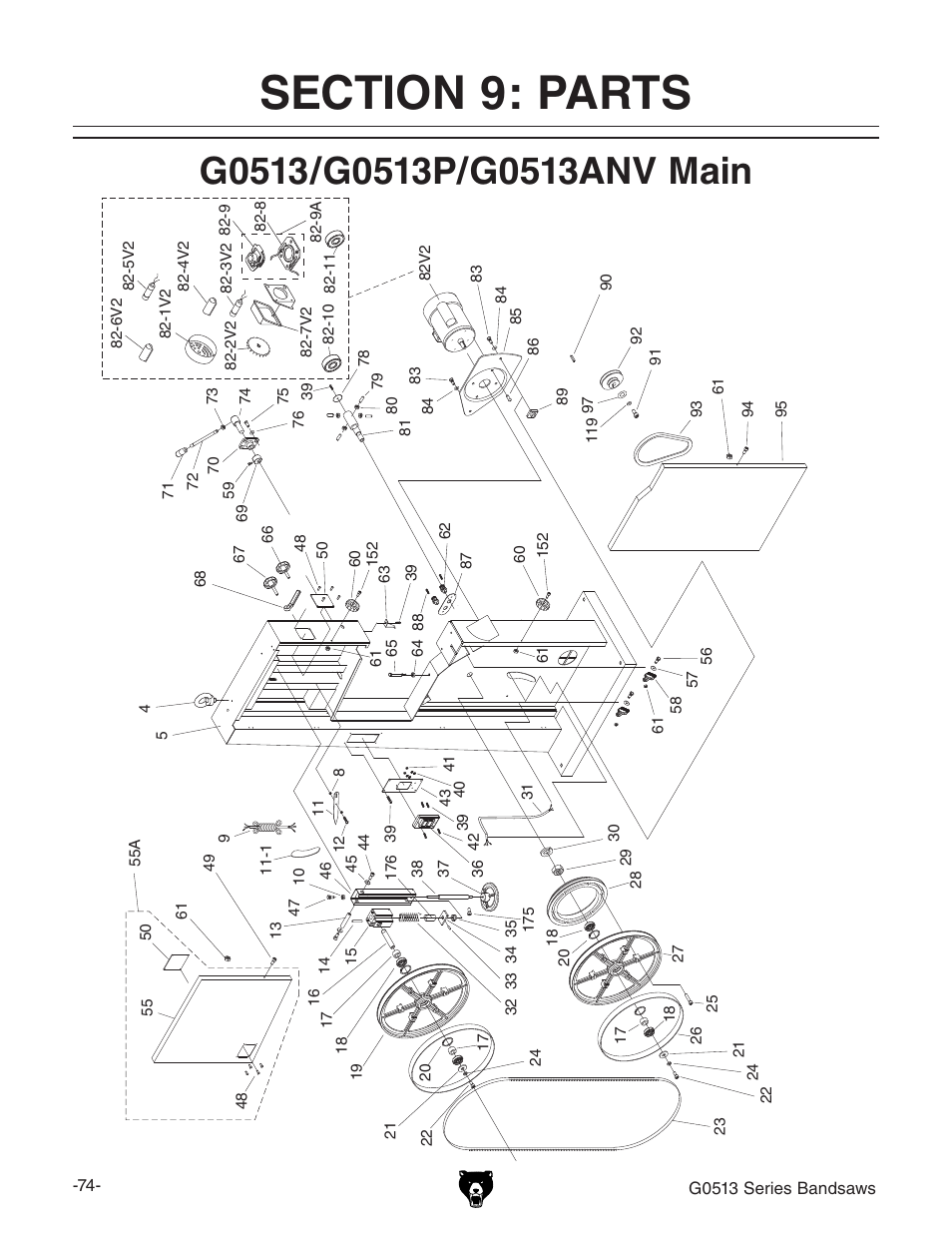 Grizzly G0513X2B User Manual | Page 76 / 108