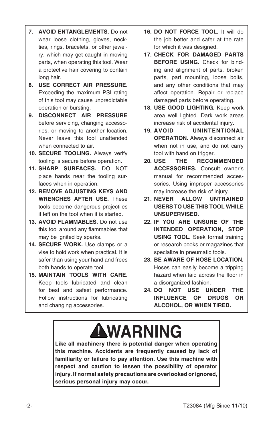Grizzly T23084 User Manual | Page 4 / 8