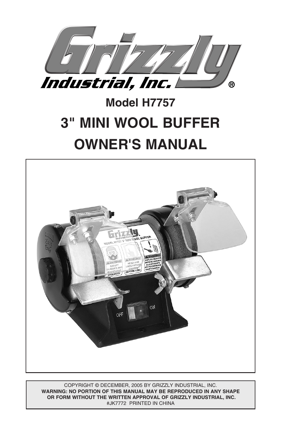 Grizzly H7757 User Manual | 24 pages