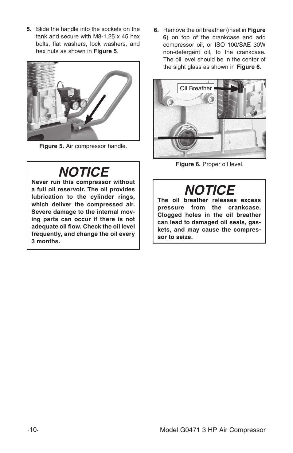 Notice | Grizzly G0471 User Manual | Page 12 / 32