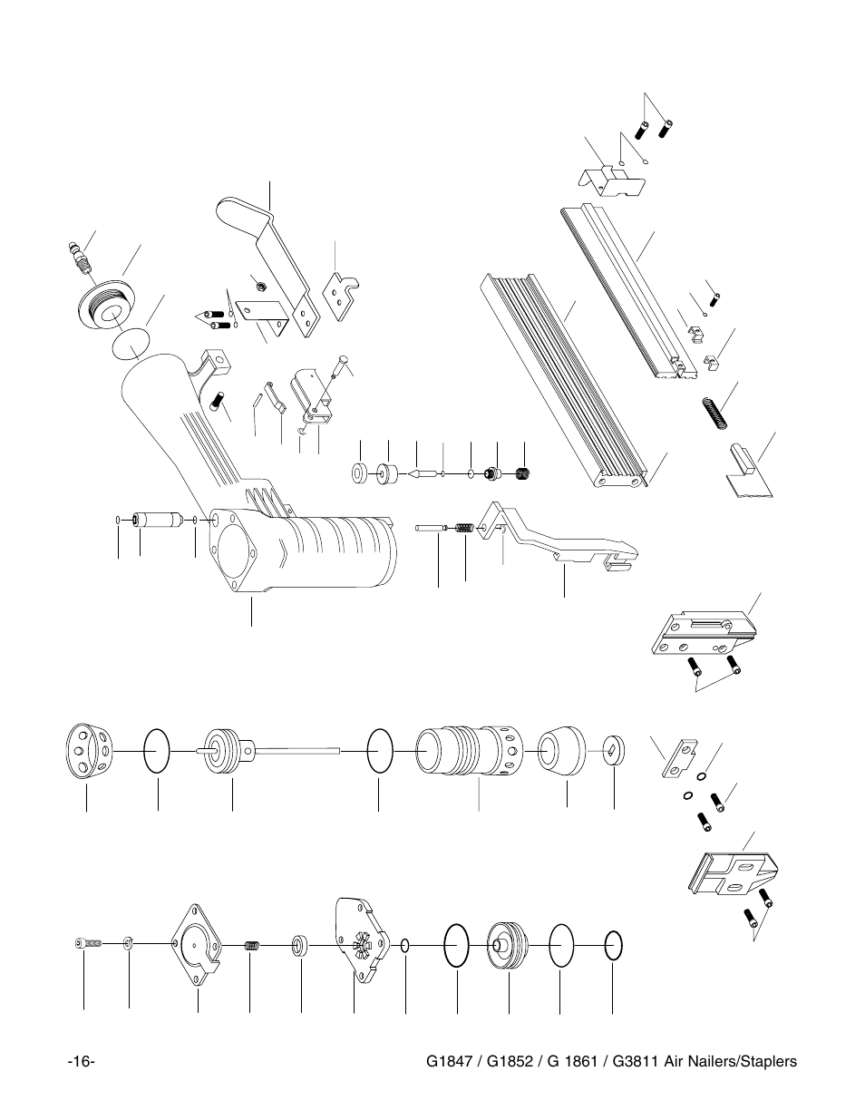 G1852 parts diagram | Grizzly G1847 User Manual | Page 17 / 27