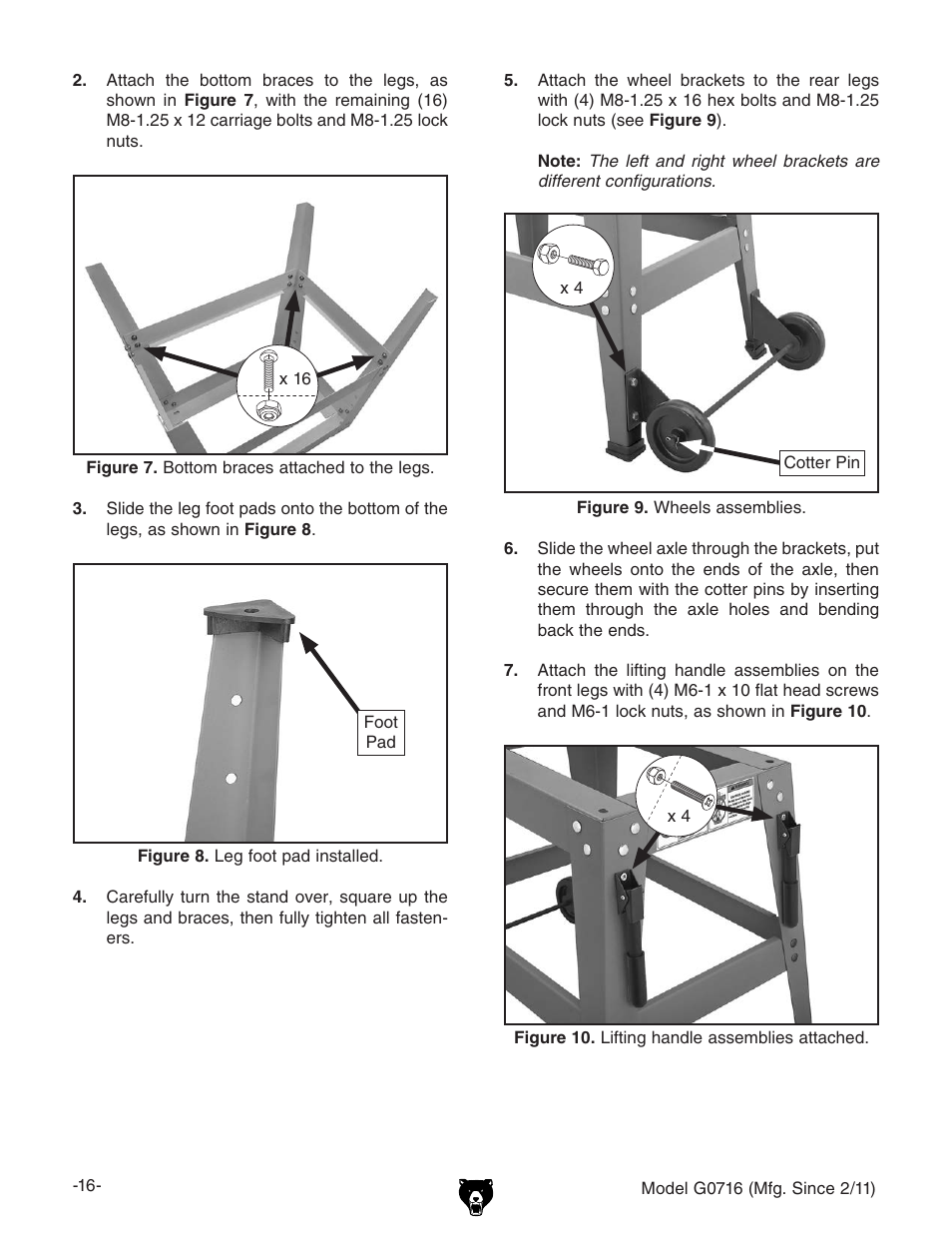Grizzly G0716 User Manual | Page 18 / 52