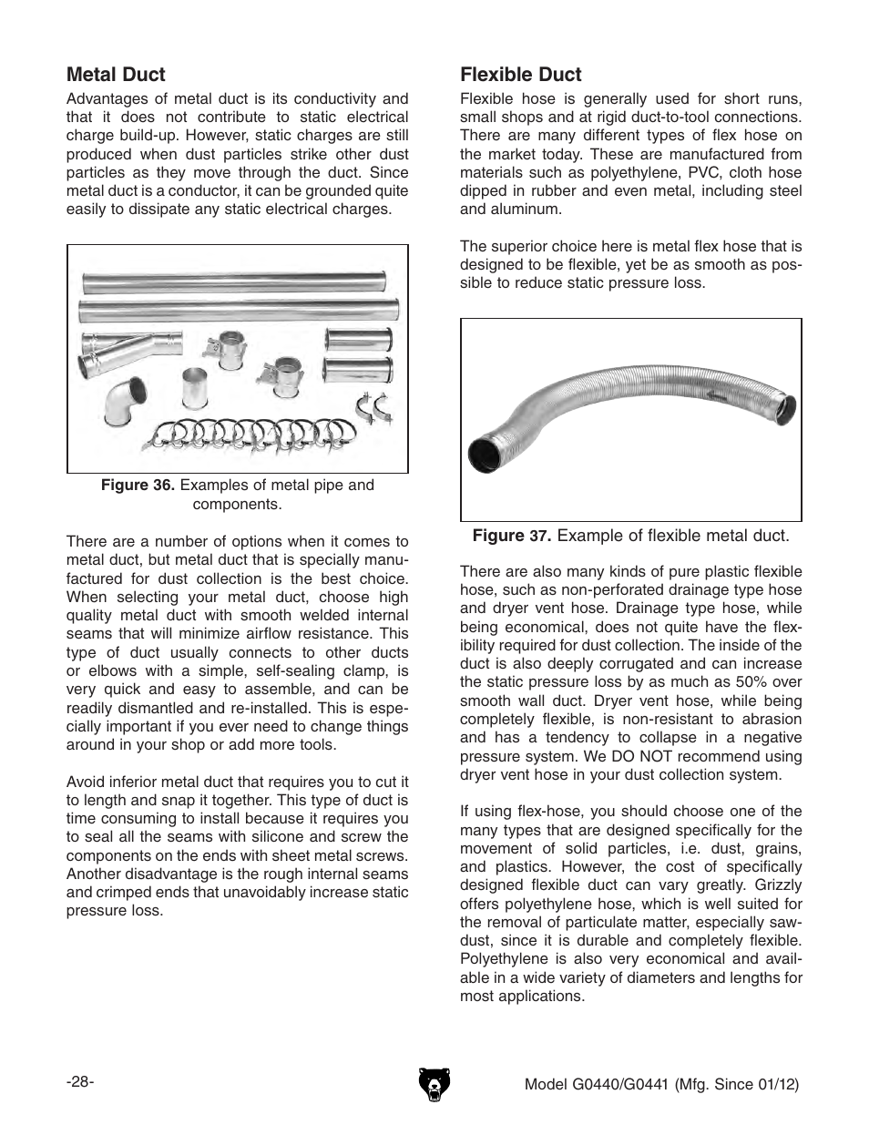 Grizzly Cyclone s G0440 User Manual | Page 30 / 56