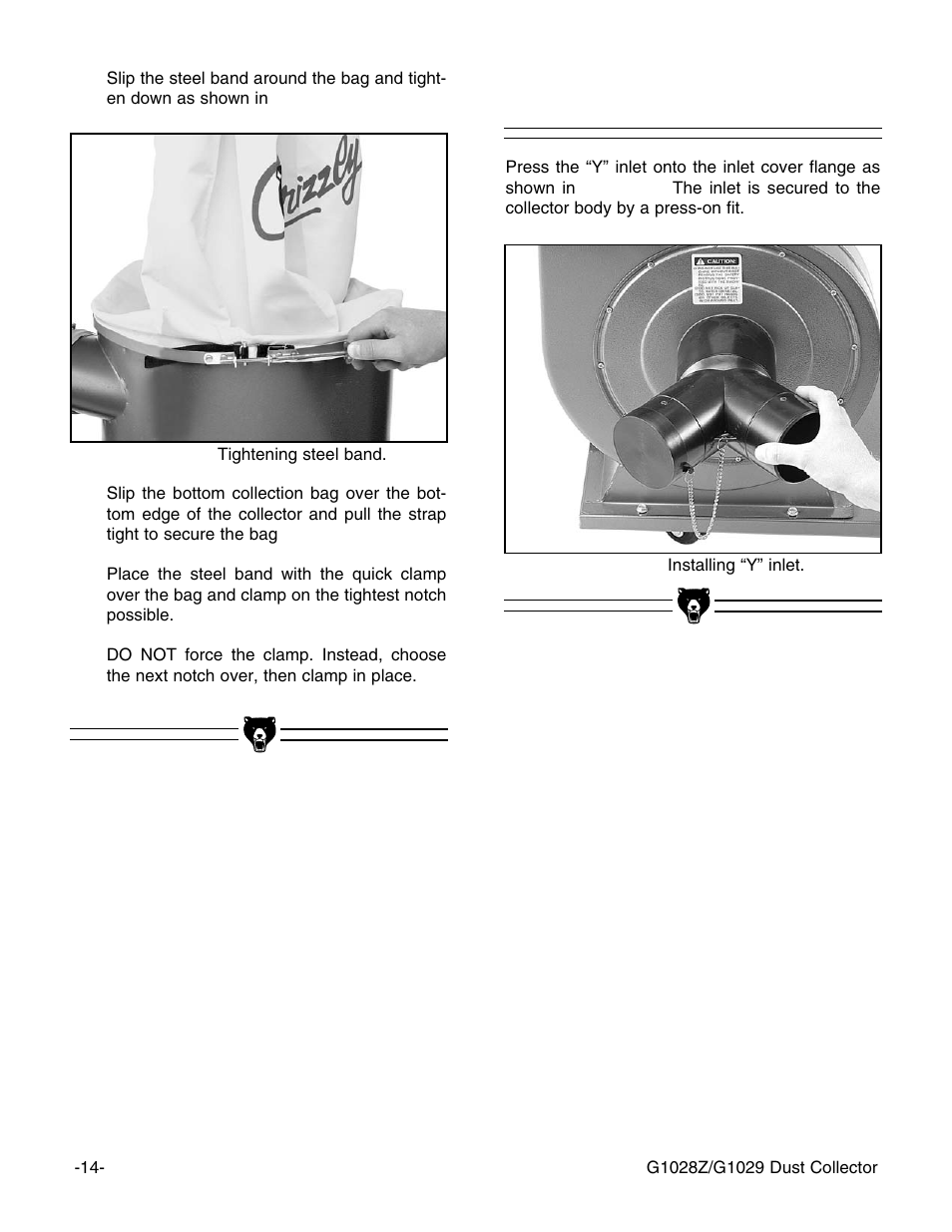 Inlet | Grizzly G1028Z/G1029 User Manual | Page 16 / 32