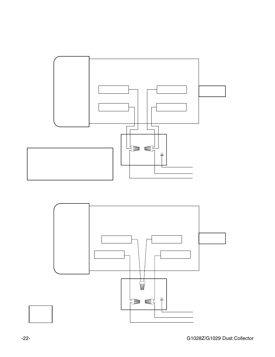 Wire diagram | Grizzly G1028Z/G1029 User Manual | Page 24 / 32