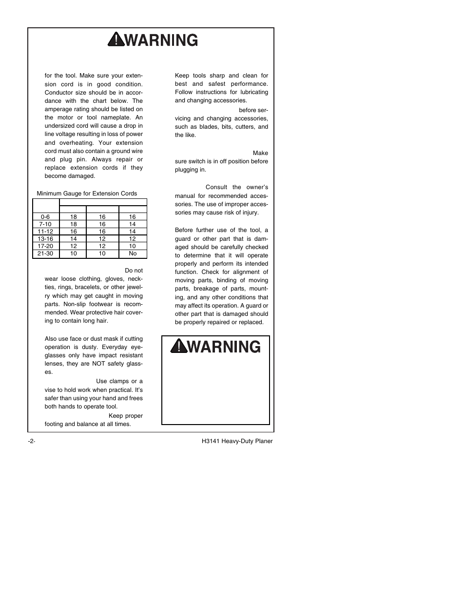 Safety instructions for power tools | Grizzly H3141 User Manual | Page 4 / 20