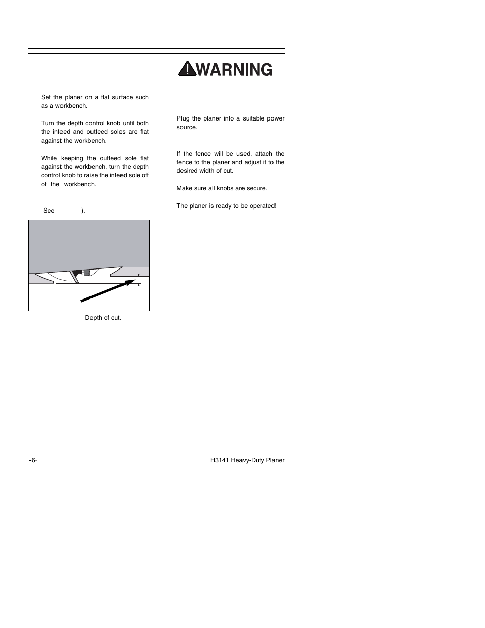 Operation | Grizzly H3141 User Manual | Page 8 / 20