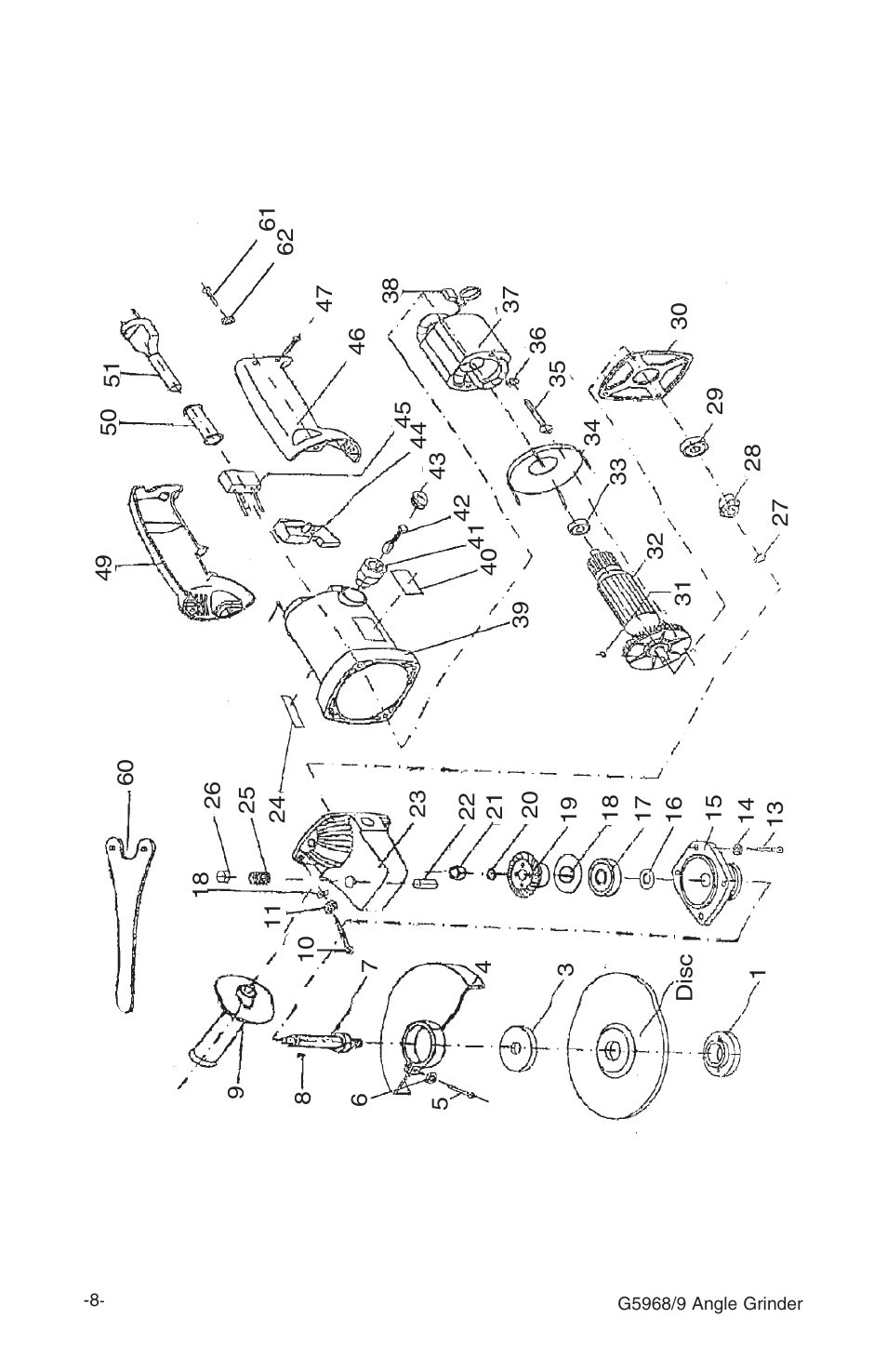 Model g5969 parts breakdown | Grizzly G5968/9 User Manual | Page 10 / 14