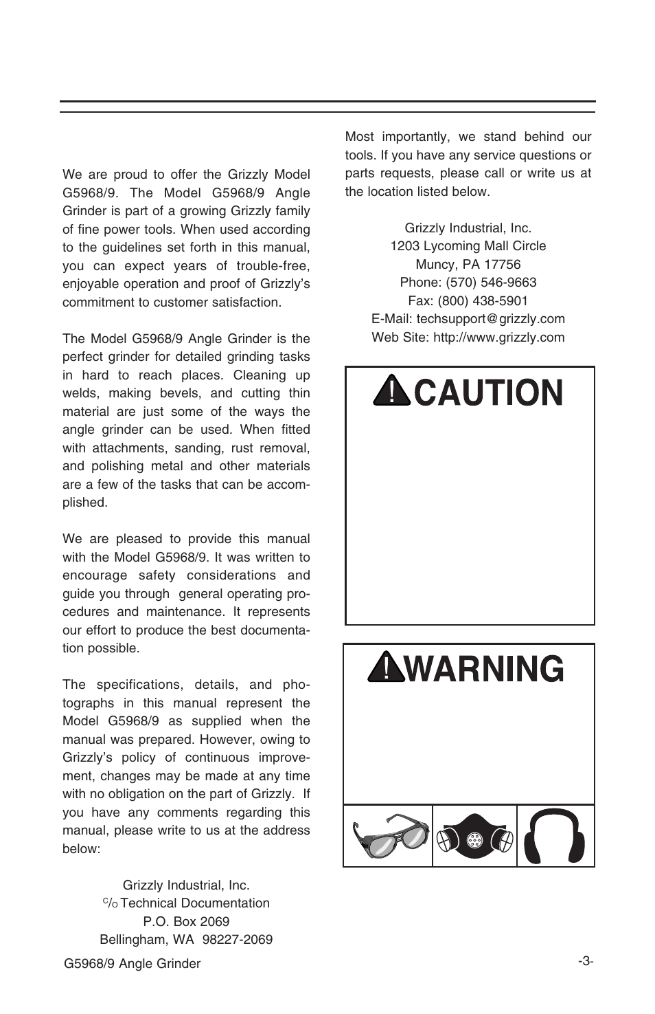 Introduction, Commentary | Grizzly G5968/9 User Manual | Page 5 / 14