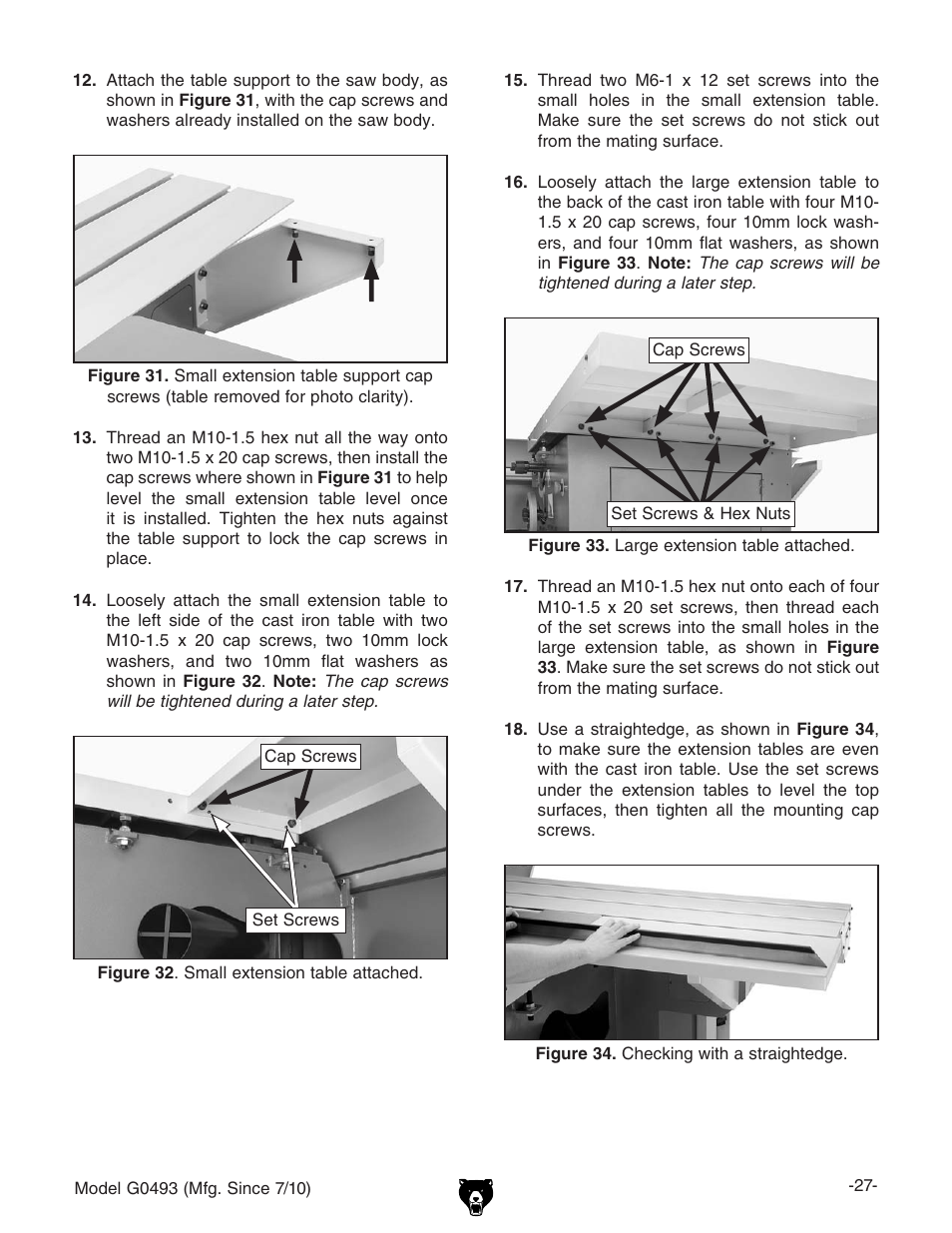 Grizzly G0493 User Manual | Page 29 / 104