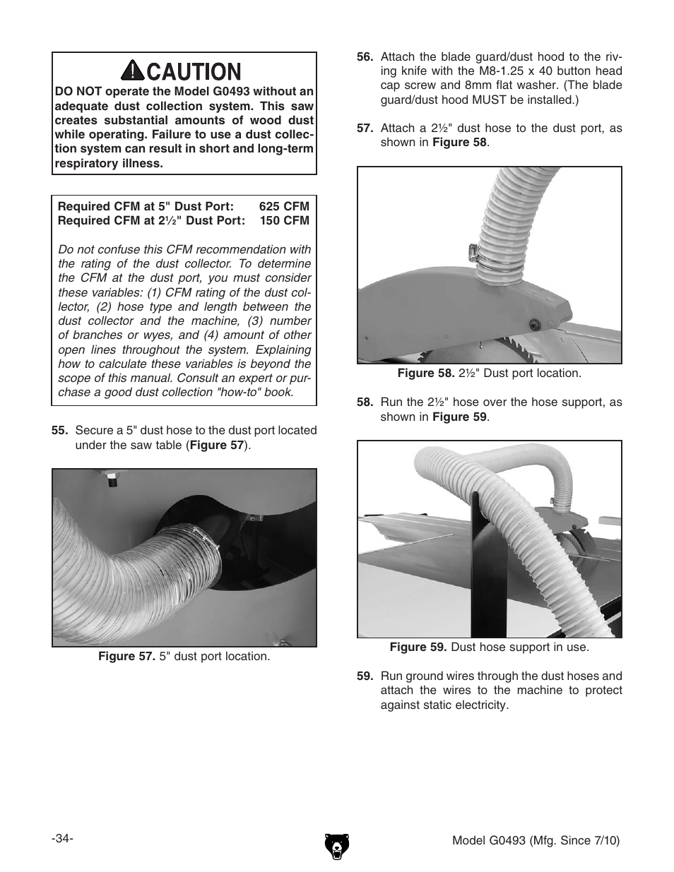 Grizzly G0493 User Manual | Page 36 / 104