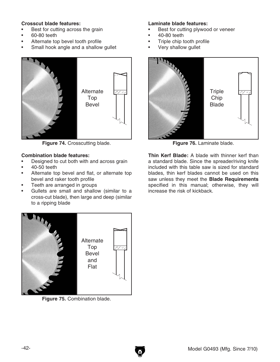 Grizzly G0493 User Manual | Page 44 / 104