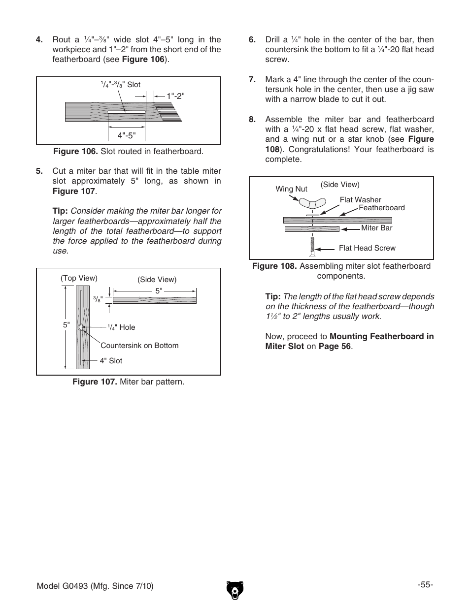 Grizzly G0493 User Manual | Page 57 / 104