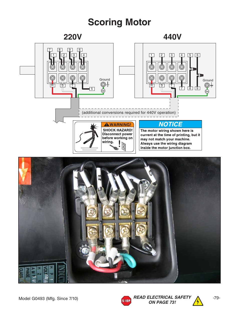 Scoring motor | Grizzly G0493 User Manual | Page 81 / 104