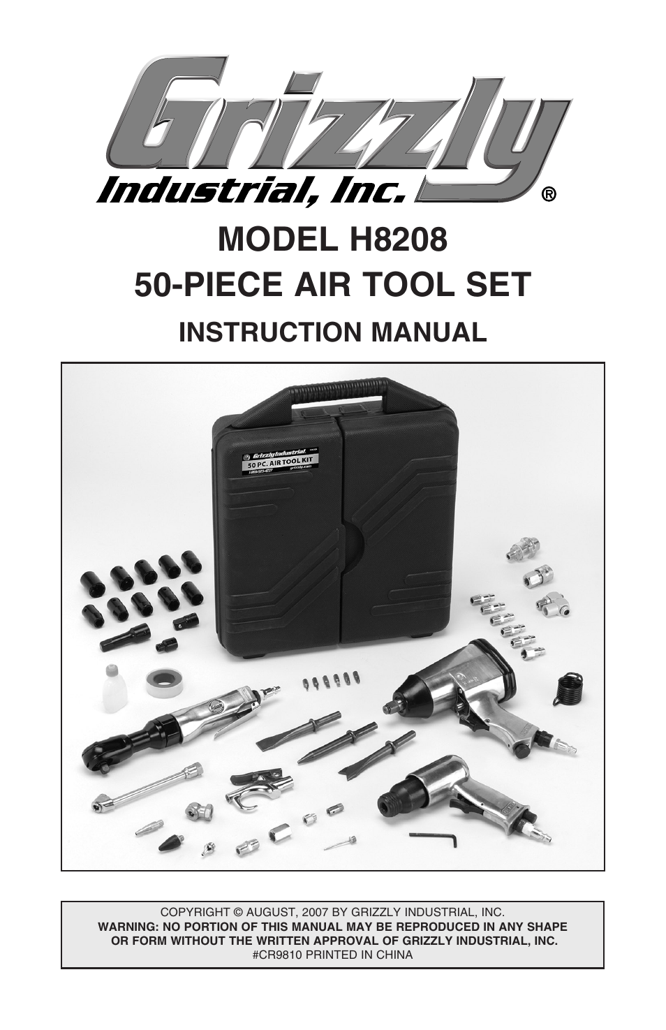 Grizzly H8208 User Manual | 14 pages