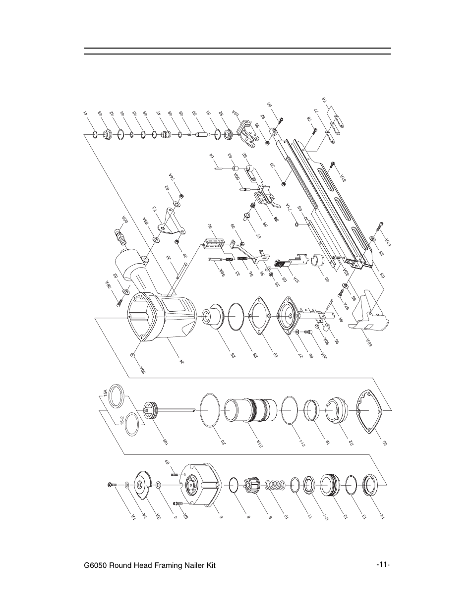 G6050 part breakdown | Grizzly G6050 User Manual | Page 12 / 17