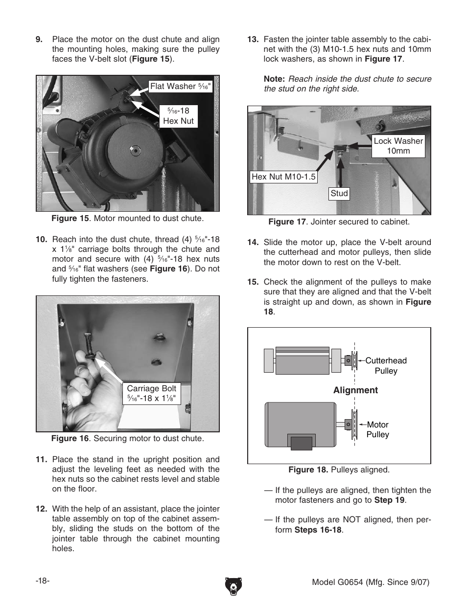 Grizzly G0654 User Manual | Page 20 / 56