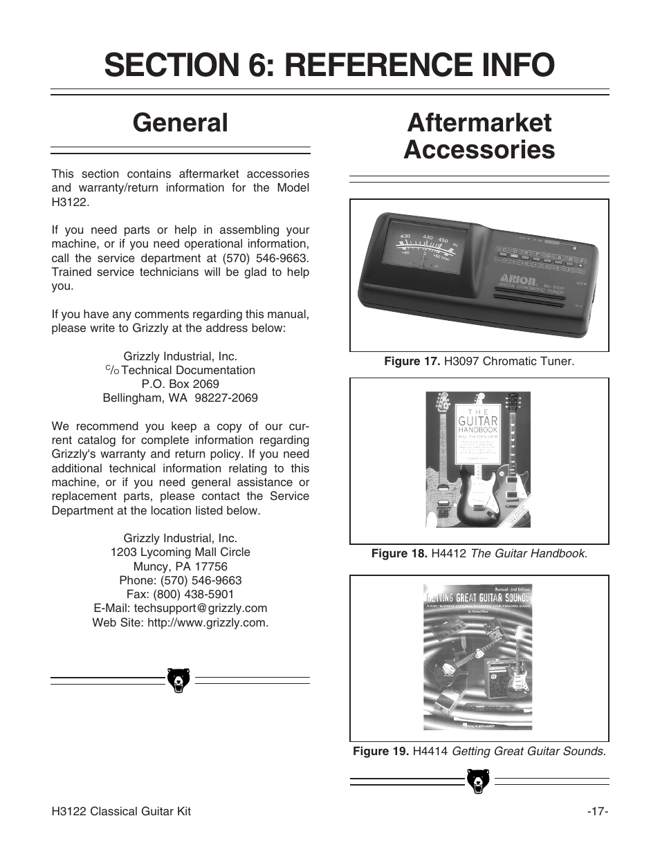 Aftermarket accessories general | Grizzly H3122 User Manual | Page 19 / 24