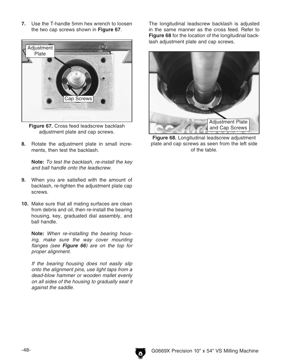 Grizzly VS MILLING MACHINE G0669X User Manual | Page 50 / 76