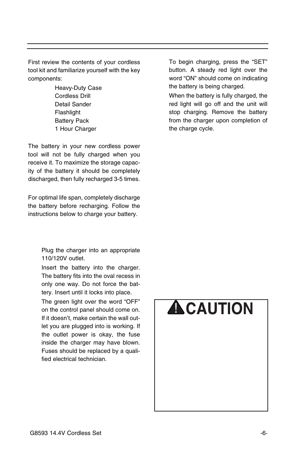 Before you start | Grizzly G8593 User Manual | Page 6 / 13