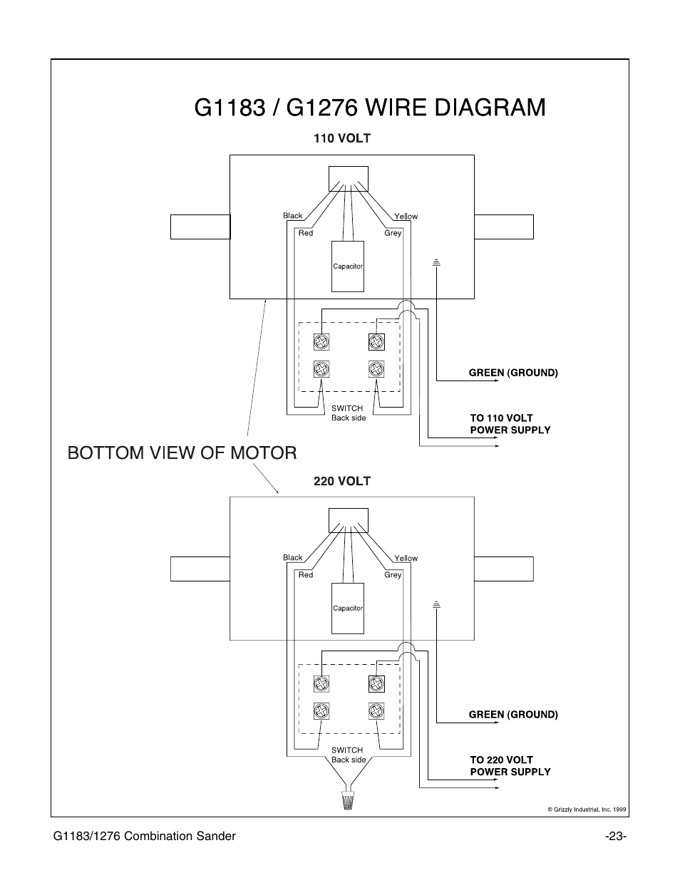 Grizzly G1183/G1276 User Manual | Page 25 / 34