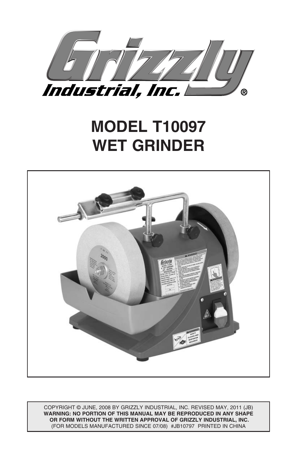 Grizzly T10097 User Manual | 30 pages