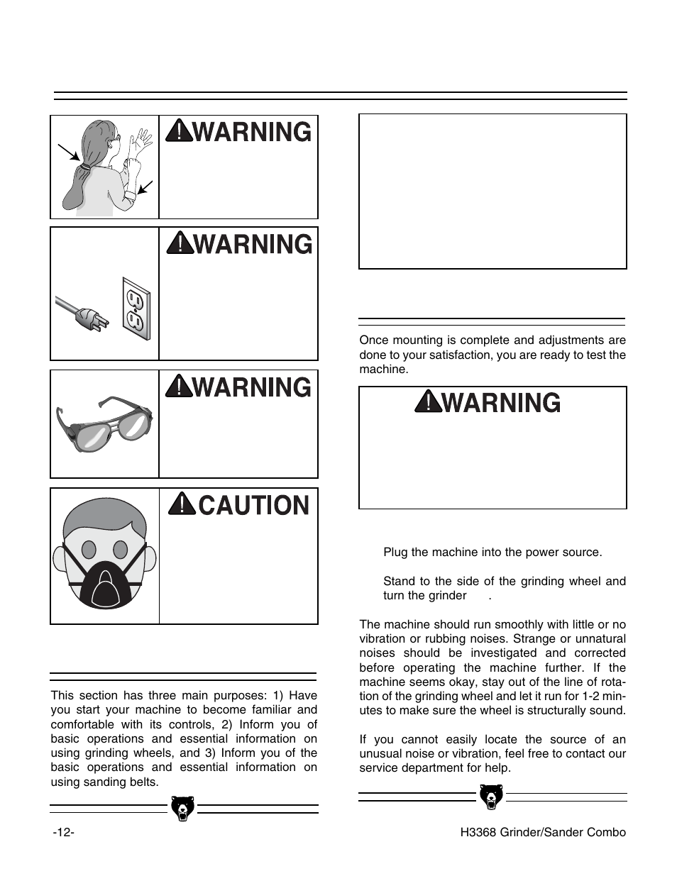 Notice | Grizzly H3368 User Manual | Page 14 / 32