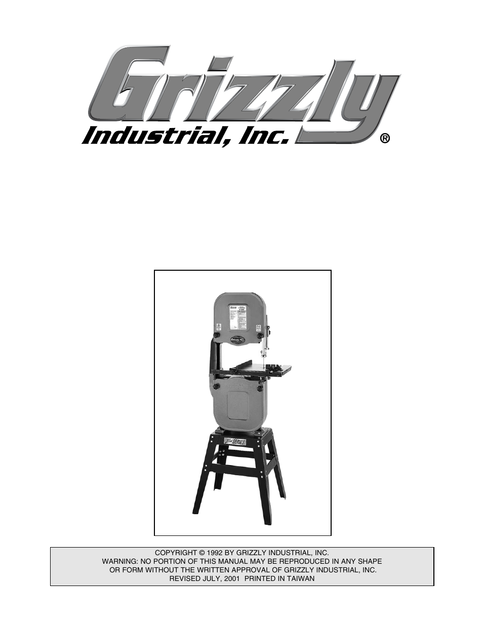 Grizzly G1019Z User Manual | 44 pages