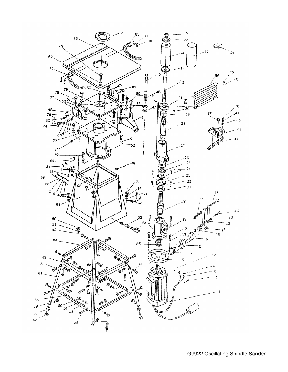 Grizzly G9922 User Manual | Page 16 / 22