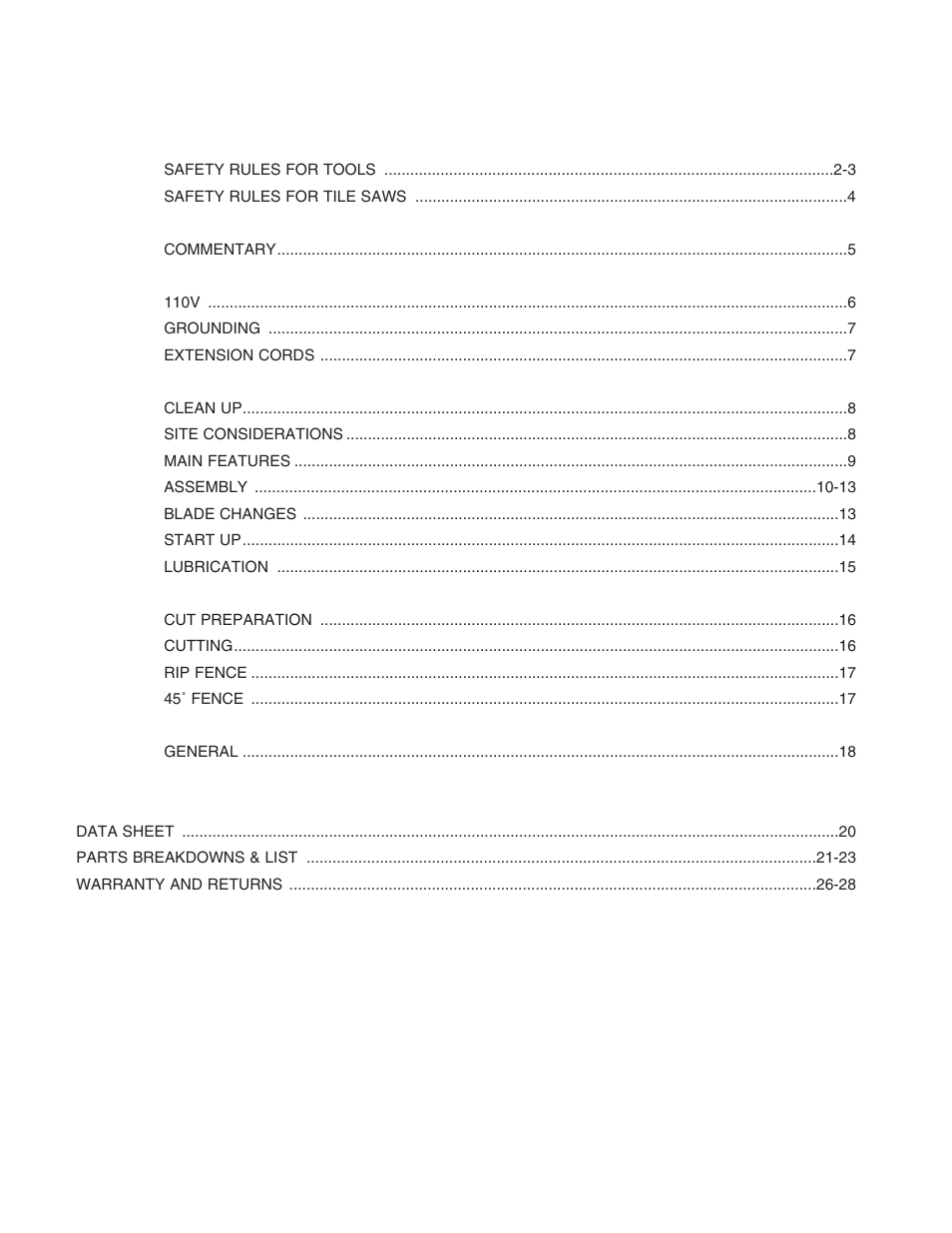 Grizzly H3390 User Manual | Page 6 / 35