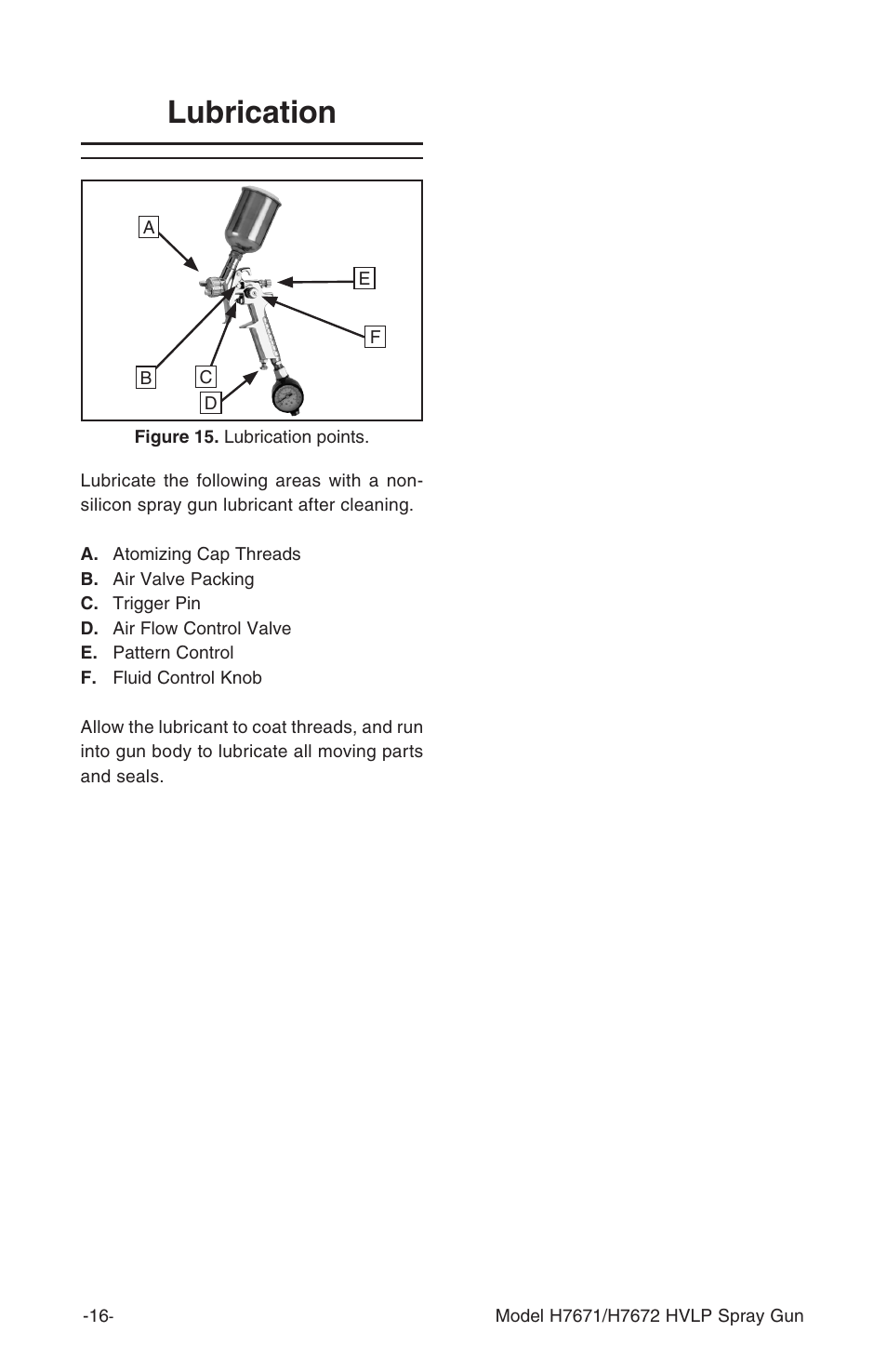 Lubrication | Grizzly H7671 H7672 User Manual | Page 16 / 24
