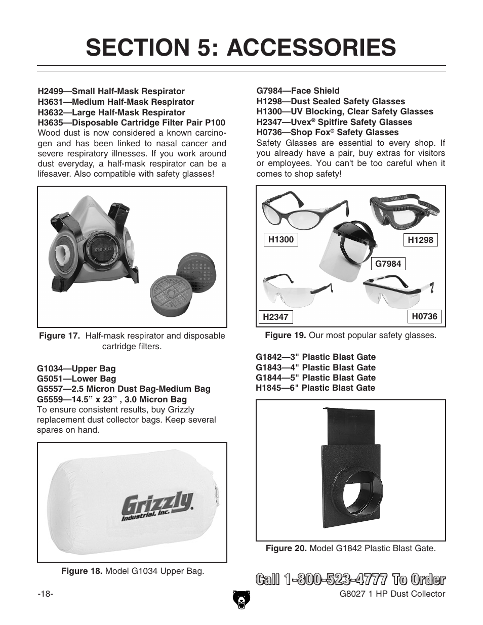 Grizzly Model G8027 User Manual | Page 20 / 32