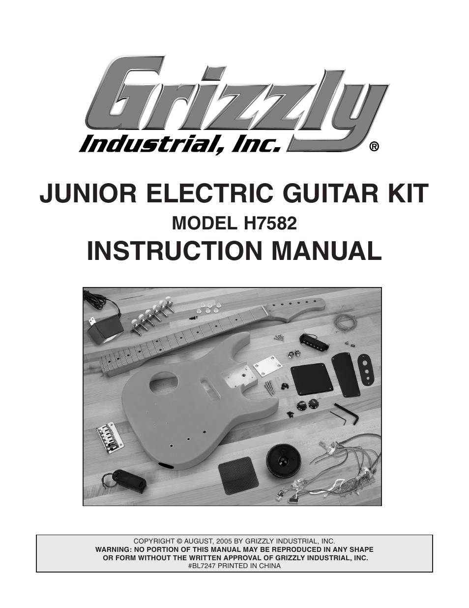 Grizzly H7582 User Manual | 32 pages