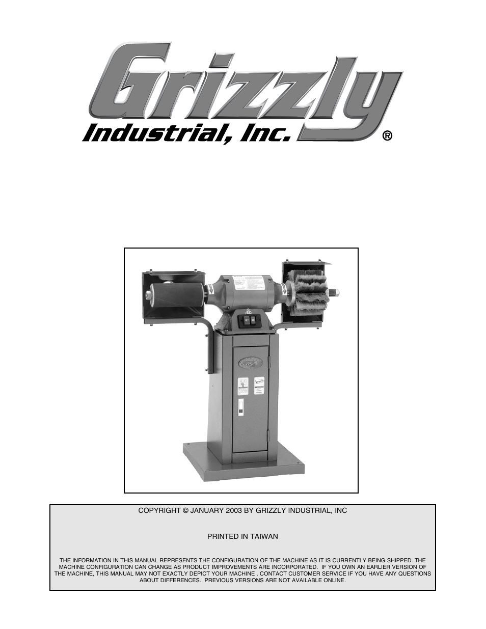 Grizzly G0518 User Manual | 39 pages