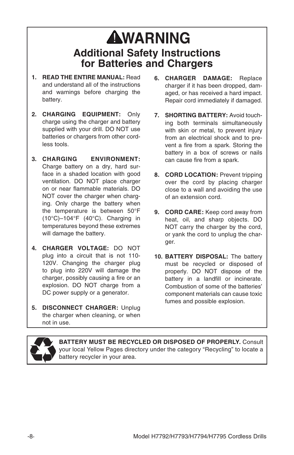 Grizzly H7795 User Manual | Page 10 / 20