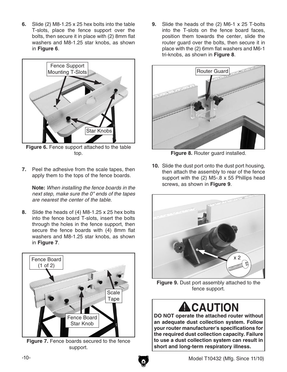 Grizzly T10432 User Manual | Page 12 / 28
