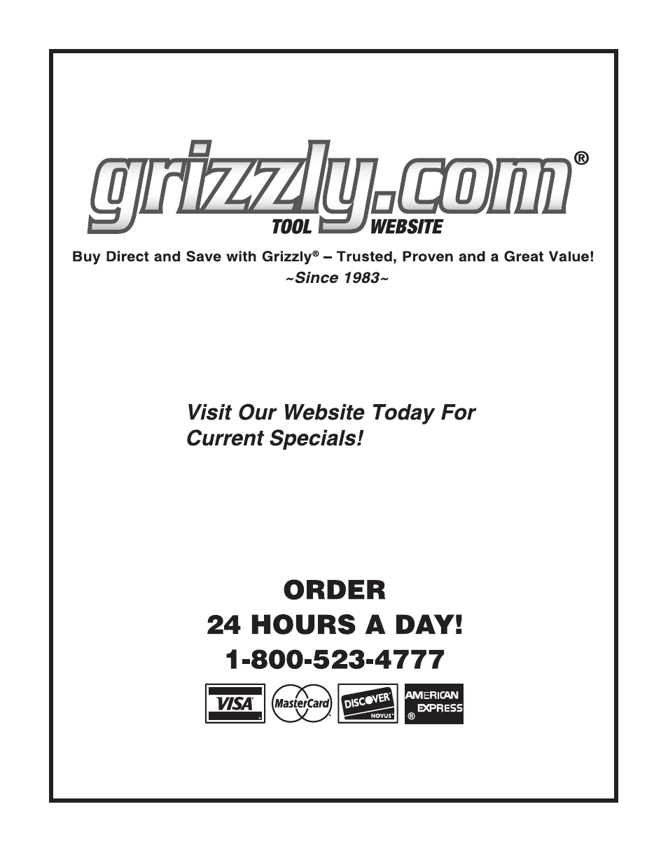 Grizzly T10432 User Manual | Page 28 / 28