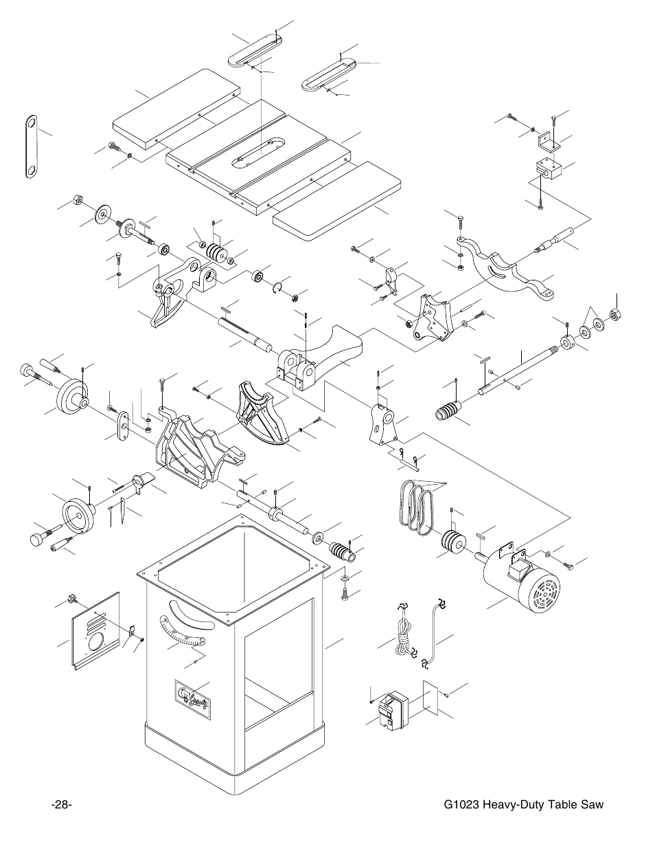 Grizzly G1023 User Manual | Page 29 / 37