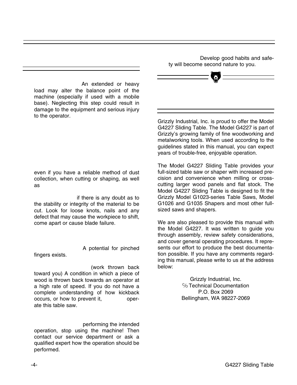 Commentary, Safety rules | Grizzly G4227 User Manual | Page 5 / 27