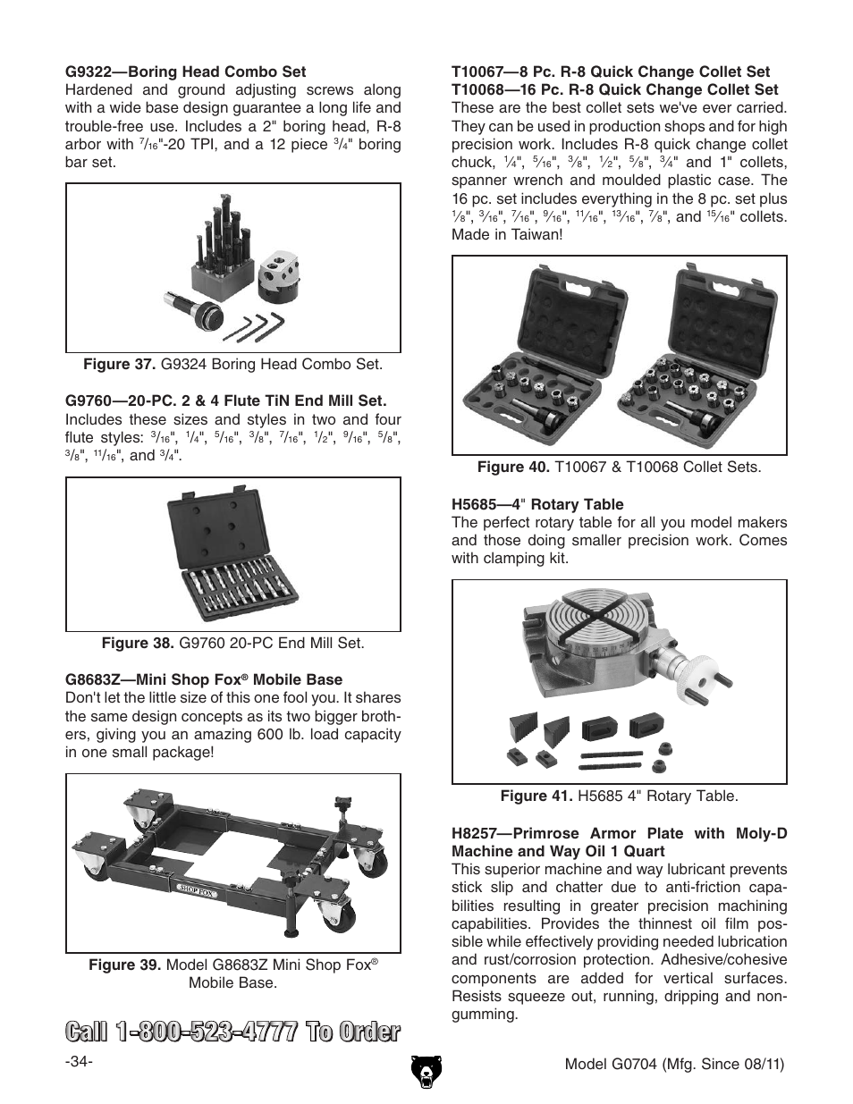 Grizzly G0704 User Manual | Page 36 / 60