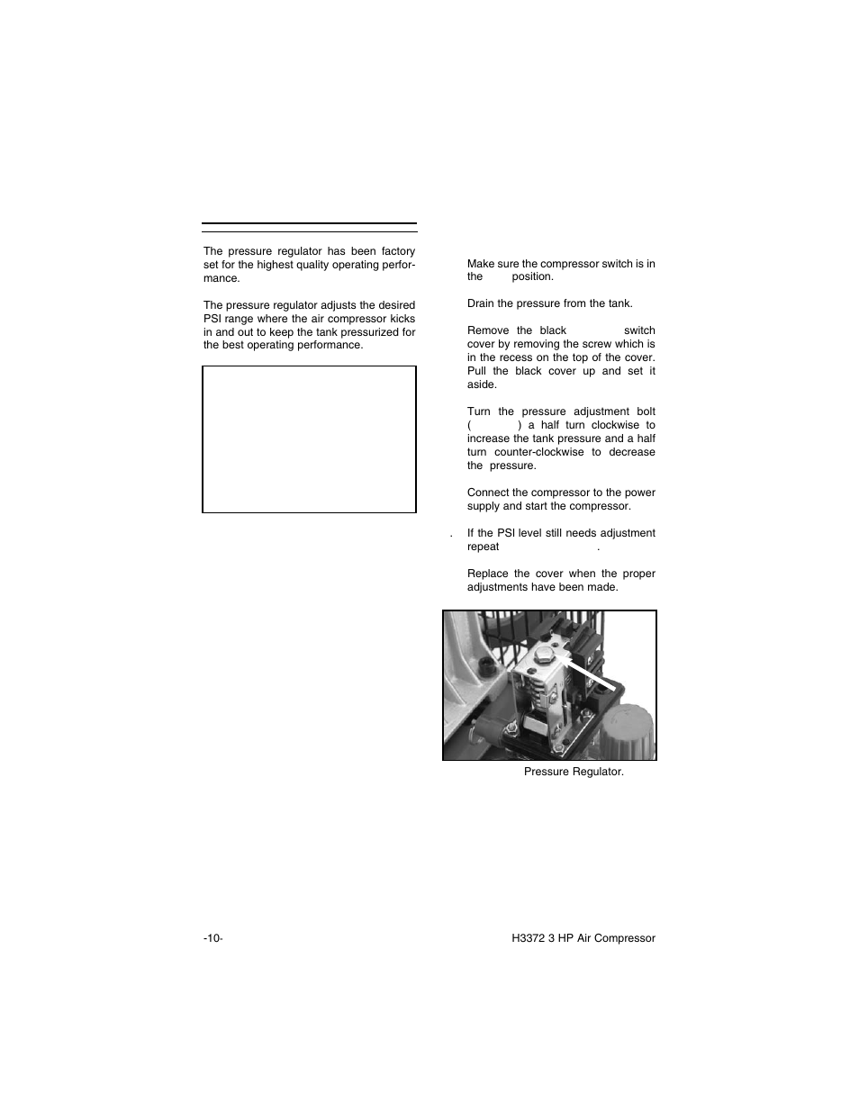 Notice, Tank pressure regulator | Grizzly H3372 User Manual | Page 12 / 26