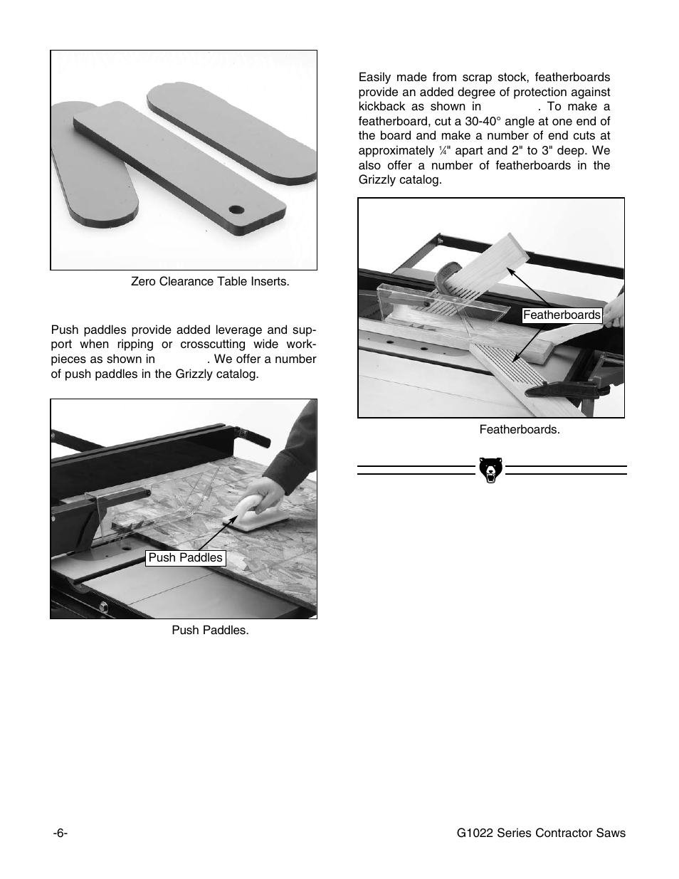 Grizzly G1022ZF User Manual | Page 8 / 70