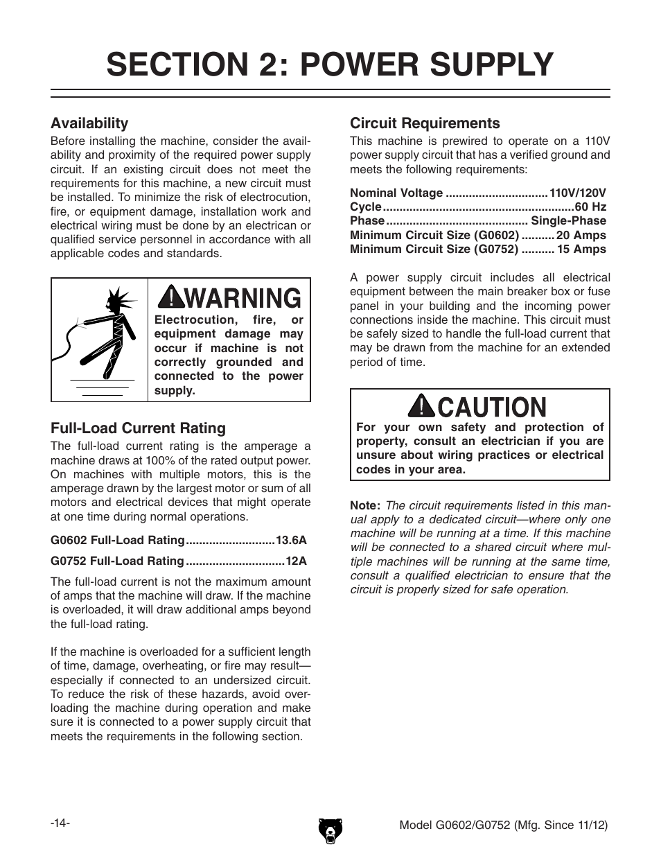 Grizzly 10" x 22" Benchtop Lathe G0602 User Manual | Page 16 / 96